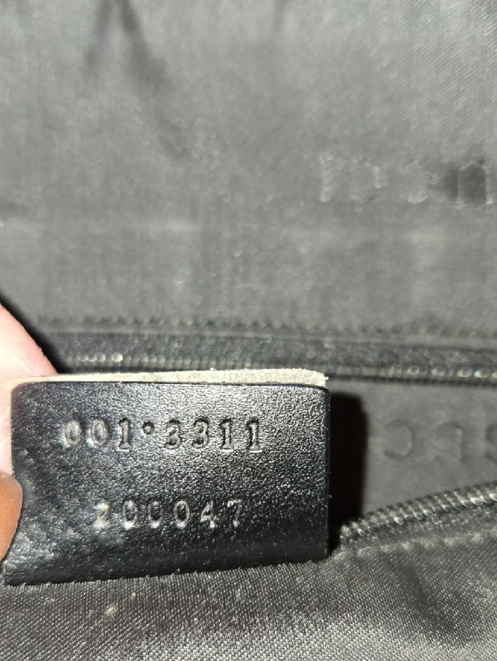 Gucci Black Canvas Crossbody Bag
